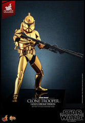 Star Wars 1/6 Clone Trooper (Gold Chrome Version) Exclusive HOT TOYS