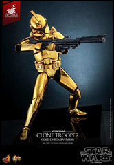 Star Wars 1/6 Clone Trooper (Gold Chrome Version) Exclusive HOT TOYS