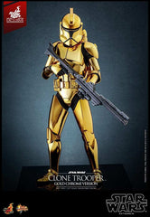 Star Wars 1/6 Clone Trooper (Gold Chrome Version) Exclusive HOT TOYS