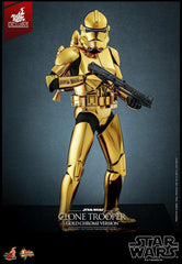 Star Wars 1/6 Clone Trooper (Gold Chrome Version) Exclusive HOT TOYS