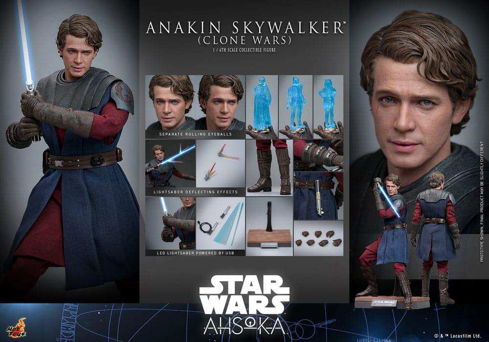 Star Wars The Clone Wars Actionfigur 1/6 Anakin Skywalker 31 cm HOT TOYS - Smalltinytoystore