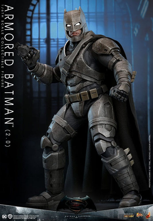 Batman v Superman Dawn of Justice Movie Masterpiece 1/6 Armored Batman 2.0 HOT TOYS