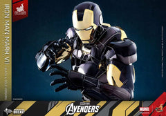 Marvel's The Avengers Diecast Movie Masterpiece Actionfigur 1/6 Iron Man Mark VII (Black & Gold Version) 32 cm HOT TOYS