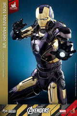 Marvel's The Avengers Diecast Movie Masterpiece Actionfigur 1/6 Iron Man Mark VII (Black & Gold Version) 32 cm HOT TOYS