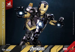 Marvel's The Avengers Diecast Movie Masterpiece Actionfigur 1/6 Iron Man Mark VII (Black & Gold Version) 32 cm HOT TOYS