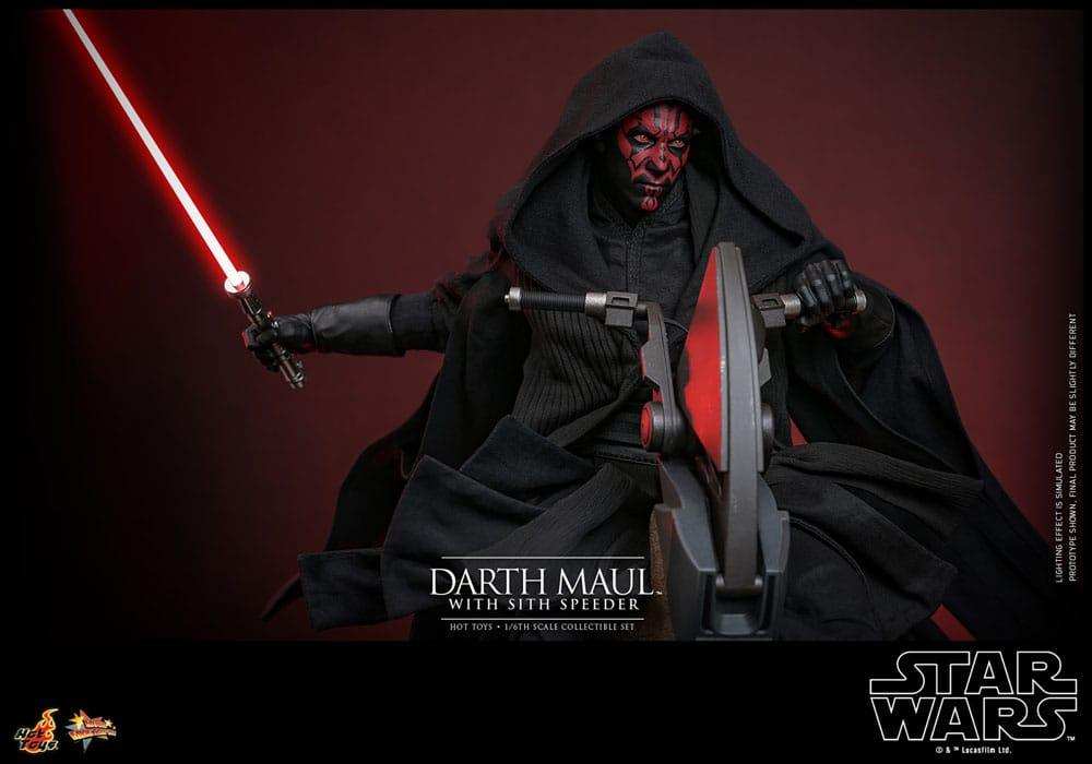 Star Wars Episode I Movie Masterpiece 1/6 Darth Maul with Sith Speeder 29 cm HOT TOYS - Smalltinytoystore