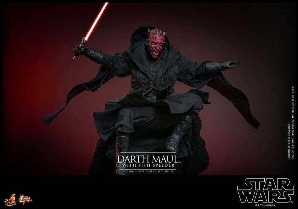 Star Wars Episode I Movie Masterpiece 1/6 Darth Maul with Sith Speeder 29 cm HOT TOYS - Smalltinytoystore