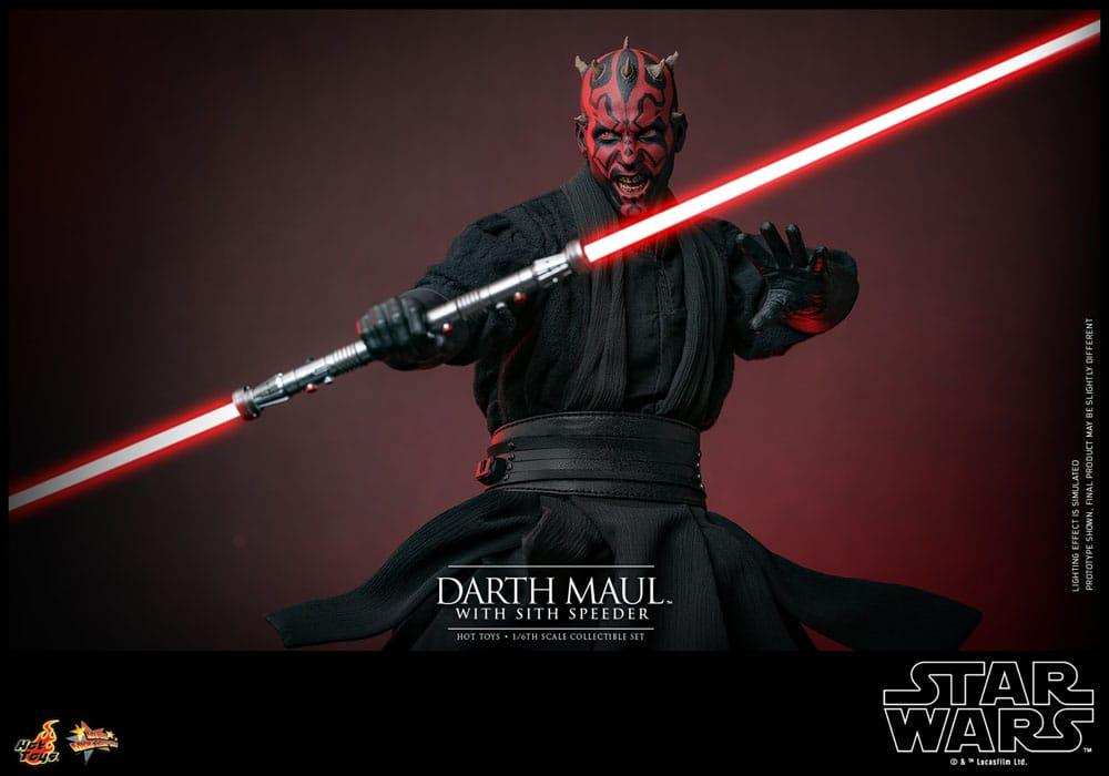 Star Wars Episode I Movie Masterpiece 1/6 Darth Maul with Sith Speeder 29 cm HOT TOYS - Smalltinytoystore