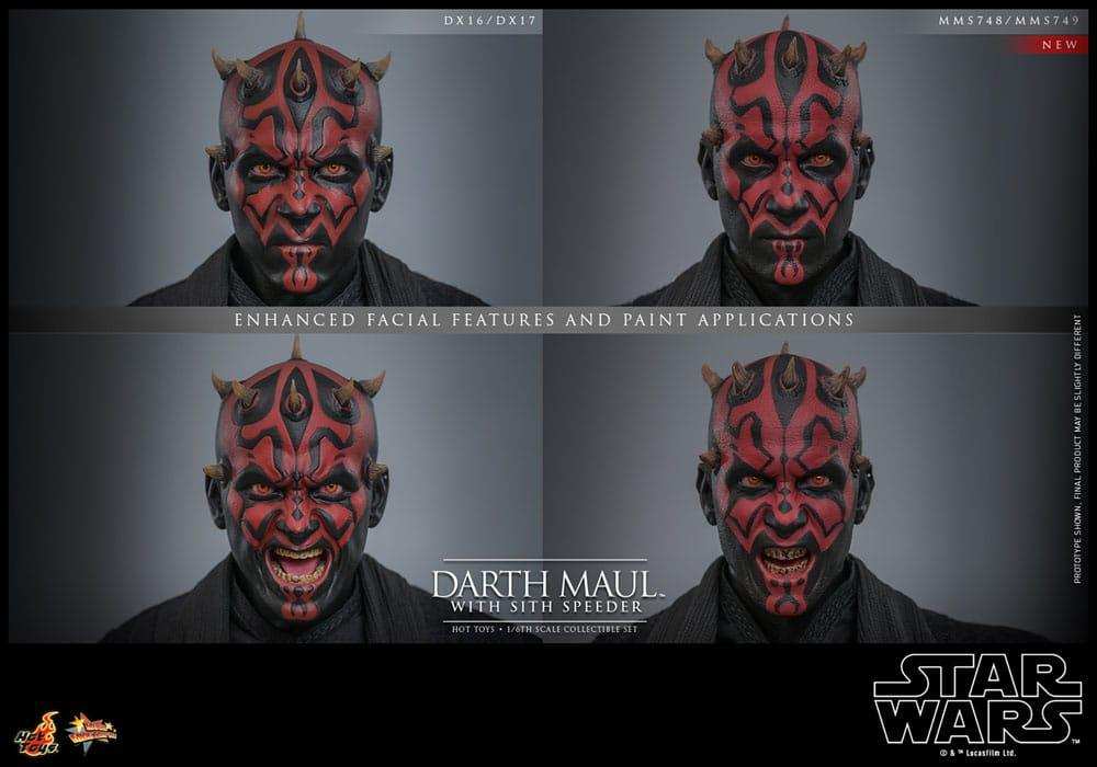 Star Wars Episode I Movie Masterpiece 1/6 Darth Maul with Sith Speeder 29 cm HOT TOYS - Smalltinytoystore