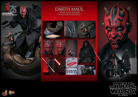 Star Wars Episode I Movie Masterpiece 1/6 Darth Maul with Sith Speeder 29 cm HOT TOYS - Smalltinytoystore