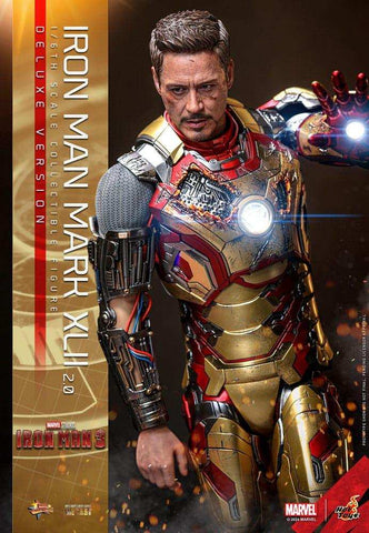 Iron Man 3 Movie Masterpiece Diecast 1/6 Iron Man Mark XLII (2.0) Deluxe HOT TOYS