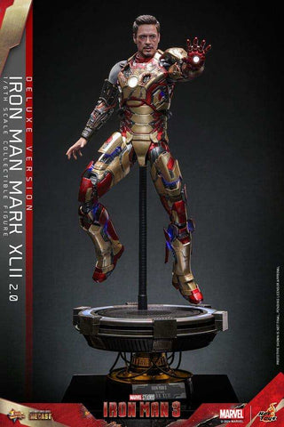 Iron Man 3 Movie Masterpiece Diecast 1/6 Iron Man Mark XLII (2.0) Deluxe HOT TOYS