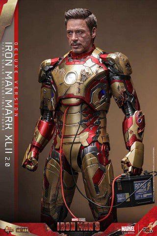 Iron Man 3 Movie Masterpiece Diecast 1/6 Iron Man Mark XLII (2.0) Deluxe HOT TOYS