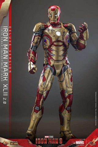 Iron Man 3 Movie Masterpiece Diecast 1/6 Iron Man Mark XLII (2.0) Deluxe HOT TOYS