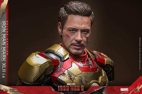 Iron Man 3 Movie Masterpiece Diecast 1/6 Iron Man Mark XLII (2.0) Deluxe HOT TOYS