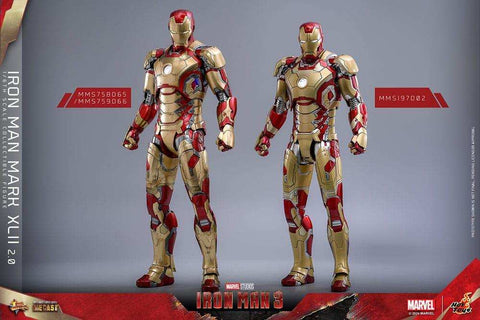 Iron Man 3 Movie Masterpiece Diecast 1/6 Iron Man Mark XLII (2.0) HOT TOYS