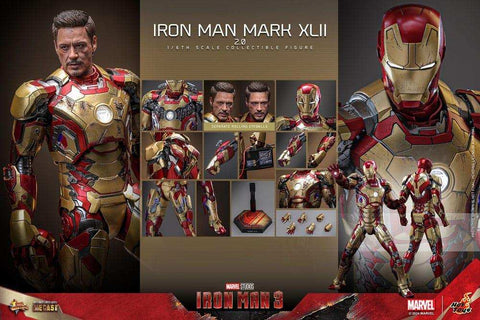 Iron Man 3 Movie Masterpiece Diecast 1/6 Iron Man Mark XLII (2.0) HOT TOYS