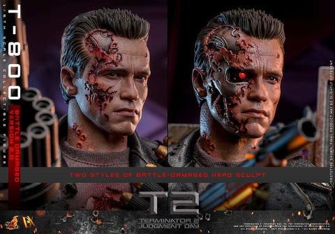 Terminator 2 Movie Masterpiece 1/6 T-800 Battle Damaged Version 2.0 HOT TOYS