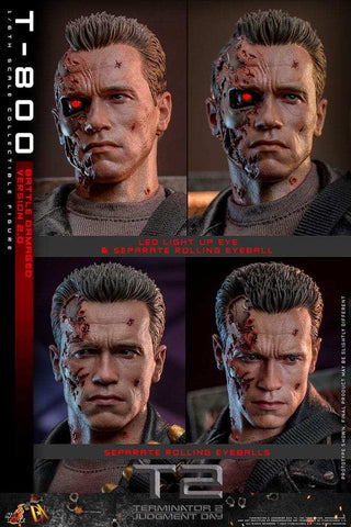 Terminator 2 Movie Masterpiece 1/6 T-800 Battle Damaged Version 2.0 HOT TOYS