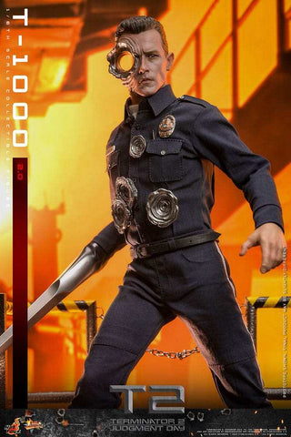 Terminator 2 Movie Masterpiece Actionfigur 1/6 T-1000 (2.0) 31 cm HOT TOYS