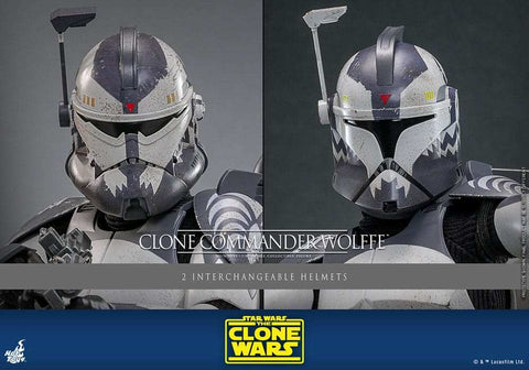 Star Wars The Clone Wars Actionfigur 1/6 Clone Commander Wolffe 30 cm HOT TOYS