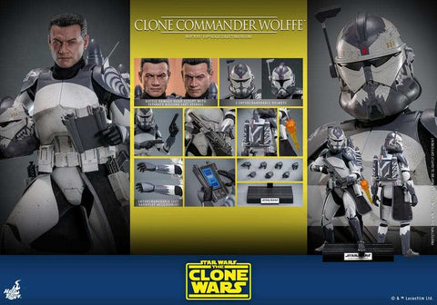 Star Wars The Clone Wars Actionfigur 1/6 Clone Commander Wolffe 30 cm HOT TOYS