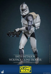 Star Wars The Clone Wars  1/6 104th Battalion Wolfpack Clone Trooper Deluxe Version 30 cm HOT TOYS