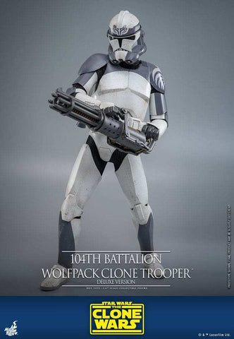 Star Wars The Clone Wars  1/6 104th Battalion Wolfpack Clone Trooper Deluxe Version 30 cm HOT TOYS