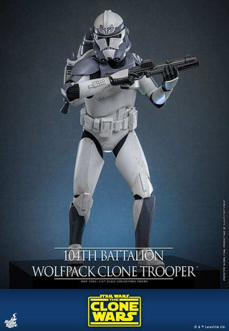 Star Wars The Clone Wars 1/6 104th Battalion Wolfpack Clone Trooper 30 cm HOT TOYS