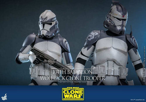 Star Wars The Clone Wars 1/6 104th Battalion Wolfpack Clone Trooper 30 cm HOT TOYS