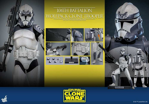 Star Wars The Clone Wars 1/6 104th Battalion Wolfpack Clone Trooper 30 cm HOT TOYS