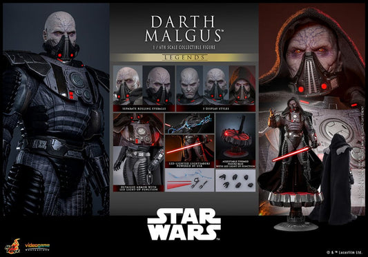 Star Wars Legends Videogame Masterpiece Actionfigur 1/6 Darth Malgus HOT TOYS