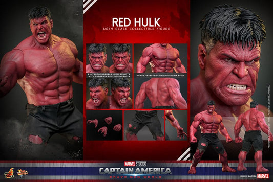 Captain America Brave New World Movie Masterpiece 1/6 Red Hulk 47 cm HOT TOYS