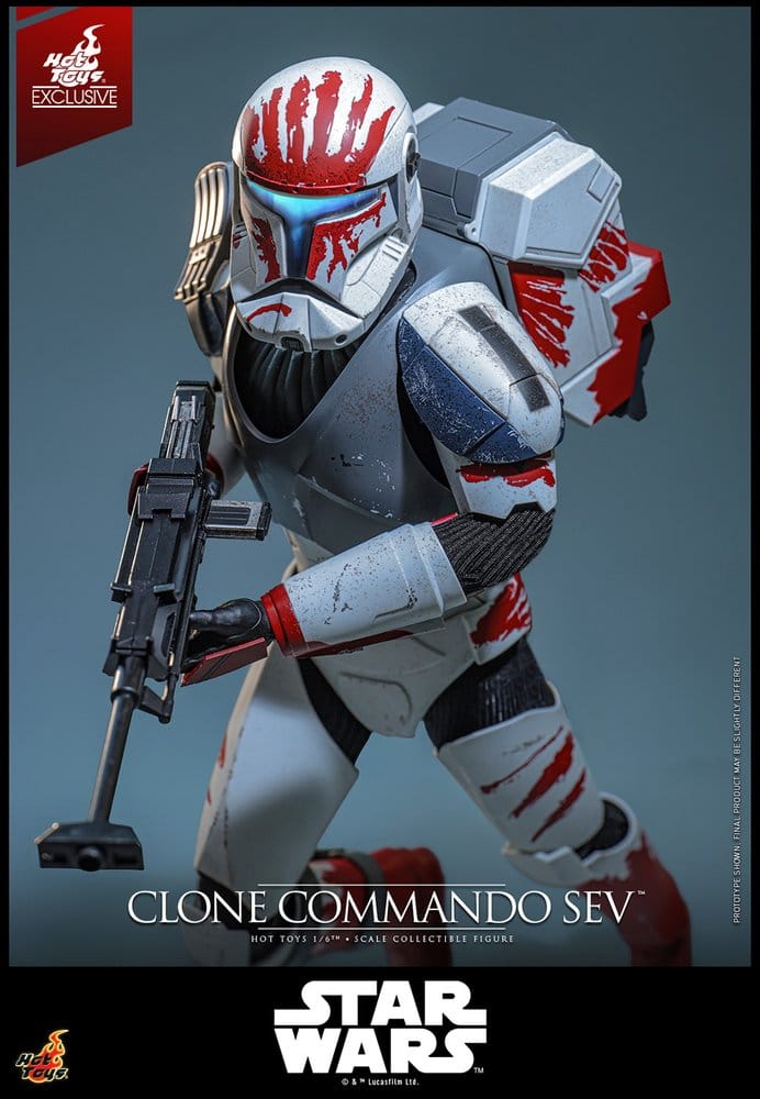 Star Wars: The Clone Wars Television Masterpiece Actionfigur 1/6 Clone Commando Sev (Hot Toys Exclusive) 30 cm