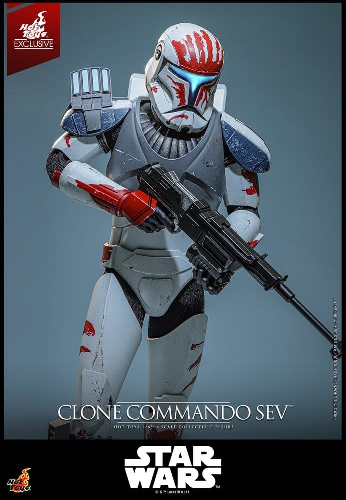 Star Wars: The Clone Wars Television Masterpiece Actionfigur 1/6 Clone Commando Sev (Hot Toys Exclusive) 30 cm