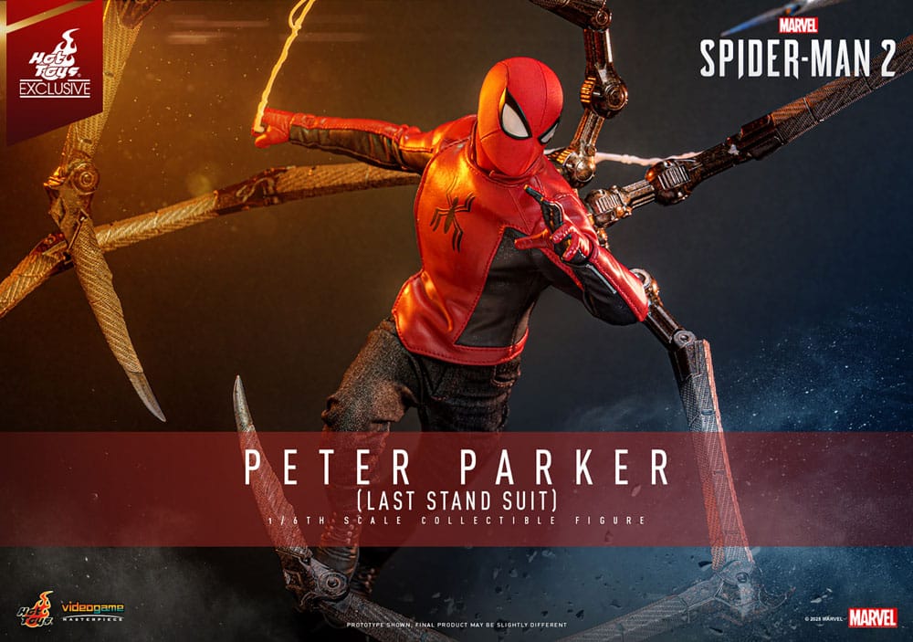 Spider-Man Actionfigur 1/6 Peter Parker (Last Stand Suit) Hot Toys Exclusive 30 cm