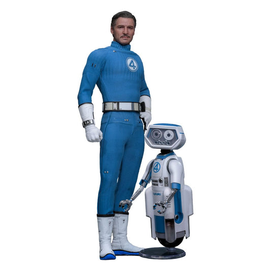 The Fantastic Four: First Steps Movie Masterpiece Actionfiguren 2er-Pack 1/6 Mister Fantastic & H.E.R.B.I.E. 30 cm