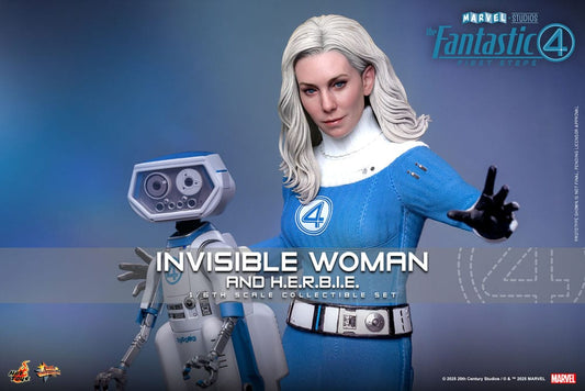 The Fantastic Four: First Steps Movie Masterpiece Actionfiguren 2er-Pack 1/6 Invisible Woman & H.E.R.B.I.E. 28 cm