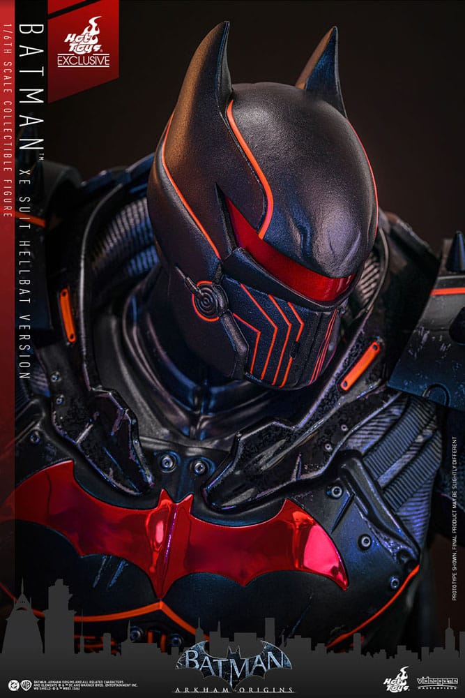 Batman Arkham Origins Videogame Masterpiece Actionfigur 1/6 XE Suit Hellbat Version Hot Toys Exclusive 33 cm