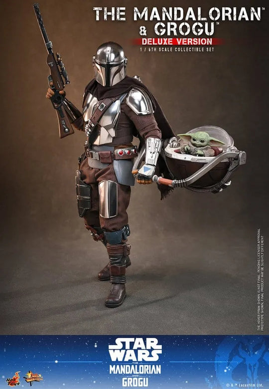 Star Wars: The Mandalorian & Grogu Movie Masterpiece Actionfigur 1/6 The Mandalorian and Grogu (Deluxe Version) 31 cm