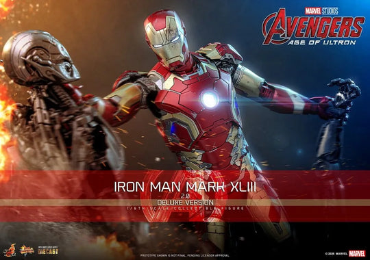 Avengers: Age of Ultron Movie Masterpiece Diecast Actionfigur 1/6 Iron Man Mark XLIII (2.0) (Deluxe Version) 32 cm