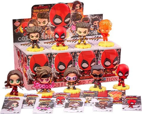 Deadpool & Wolverine Cosbi Minifiguren 9 cm Series 2 Blind Box Display (8)