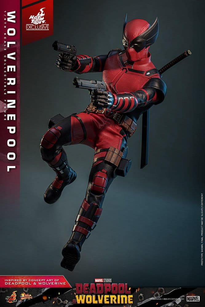 Deadpool & Wolverine Movie Masterpiece Actionfigur 1/6 Wolverinepool Hot Toys Exclusive 31 cm