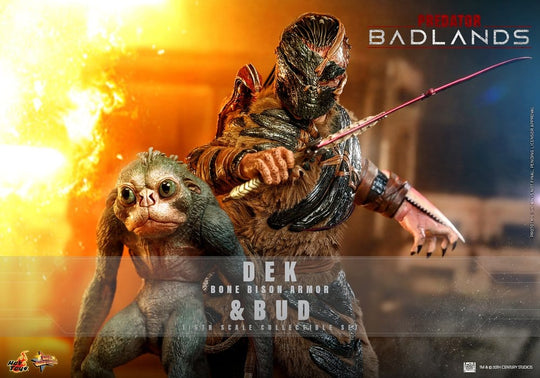 Predator: Badlands Movie Masterpiece Actionfiguren 2er-Pack 1/6 Dek (Bone Bison Armor) and Bud 31 cm