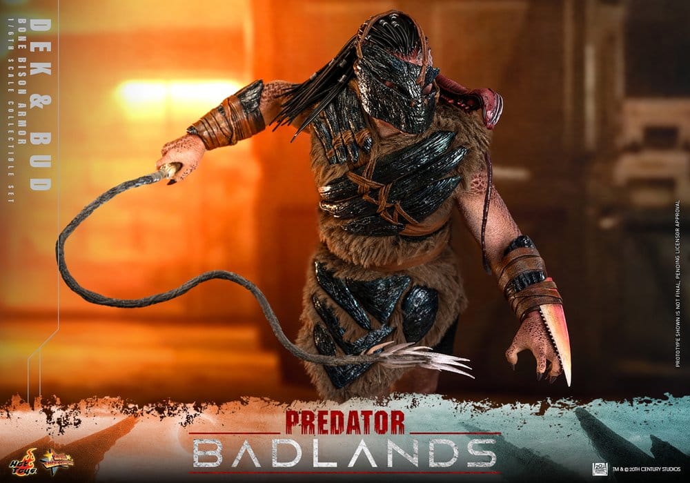 Predator: Badlands Movie Masterpiece Actionfiguren 2er-Pack 1/6 Dek (Bone Bison Armor) and Bud 31 cm