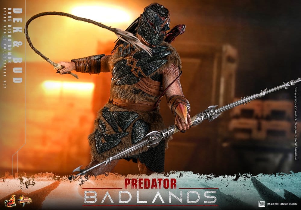 Predator: Badlands Movie Masterpiece Actionfiguren 2er-Pack 1/6 Dek (Bone Bison Armor) and Bud 31 cm