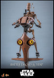 Star Wars: The Phantom Menace Movie Masterpiece Actionfiguren Set 1/6 Battle Droid & STAP 32 cm
