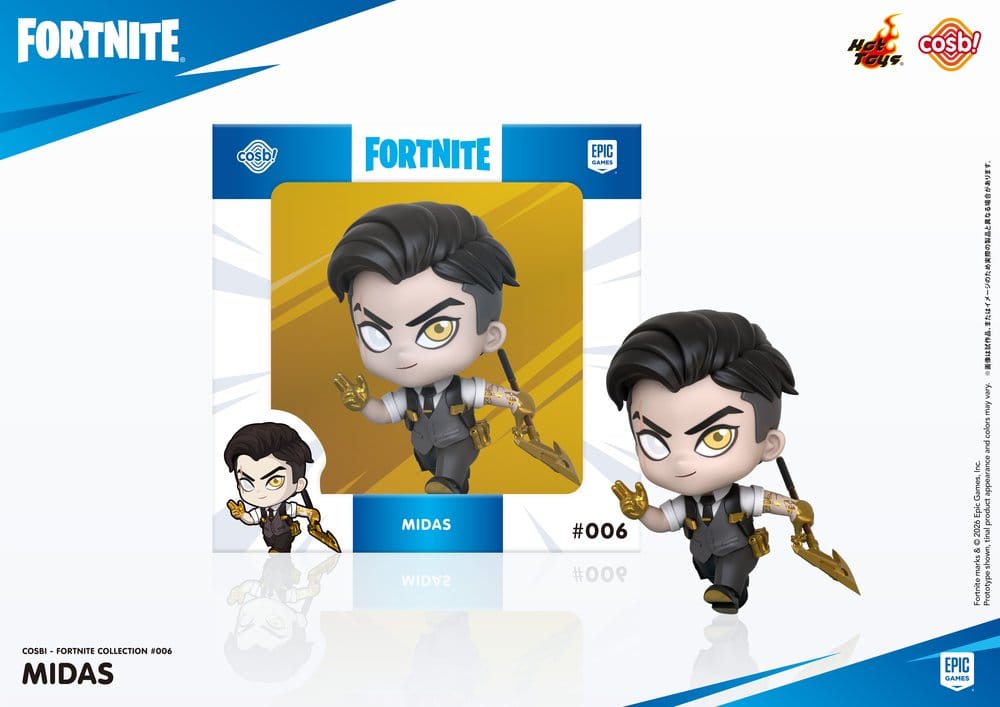 Fortnite Cosbi Minifigur Midas 8 cm