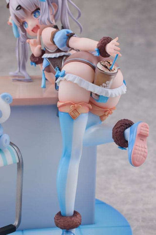 Original Character Statue 1/6 Blue Panda Coffee by Henriita 19 cm