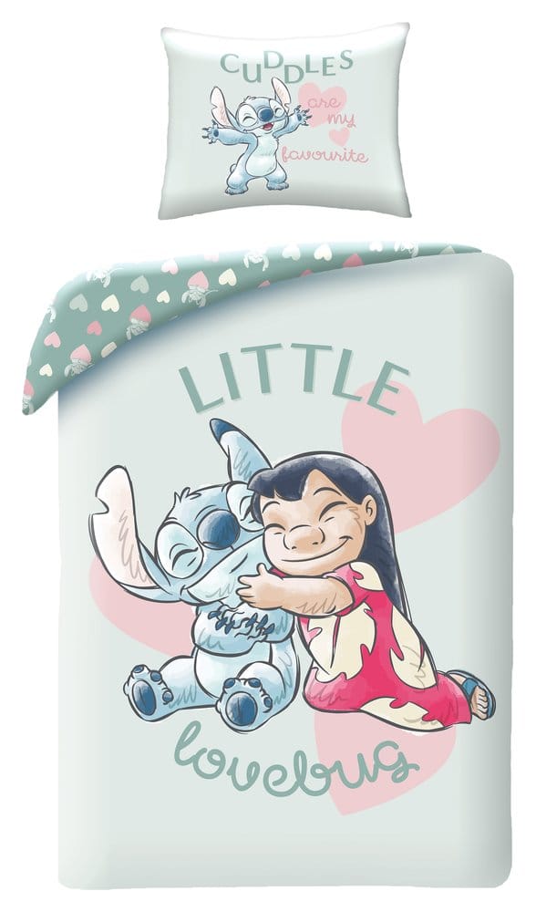 Lilo & Stitch Bettwäsche Little Lovebug 140 x 200 cm / 70 x 90 cm
